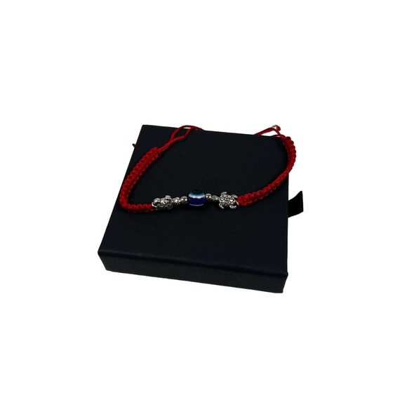 Tortoise Turtle red silver Nylon adjustable New bracelet - Picture 2 of 2